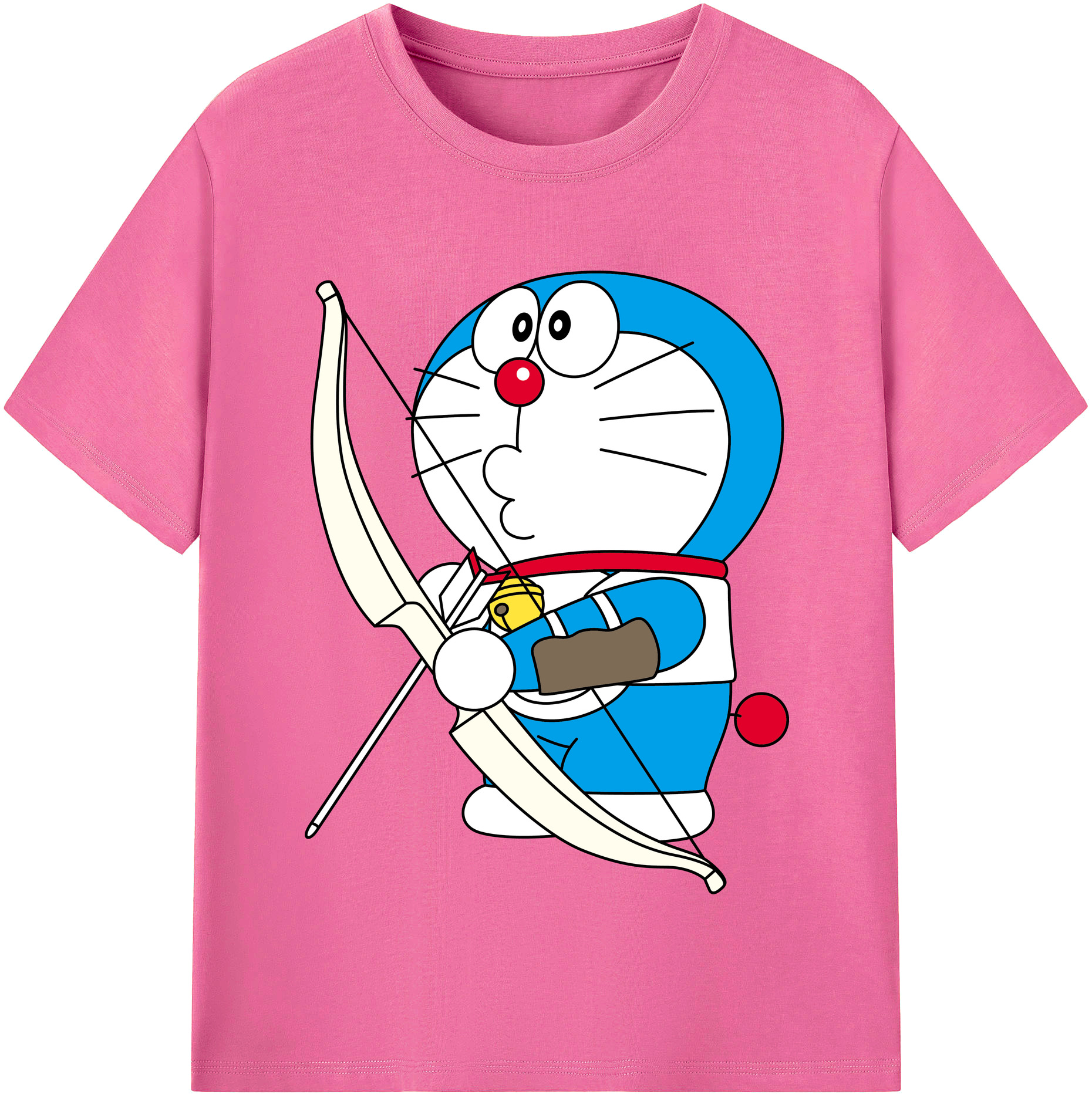 （画像用） ドラえもん Doraemon レディースカジュアルプリントTシャツ（綿100％）